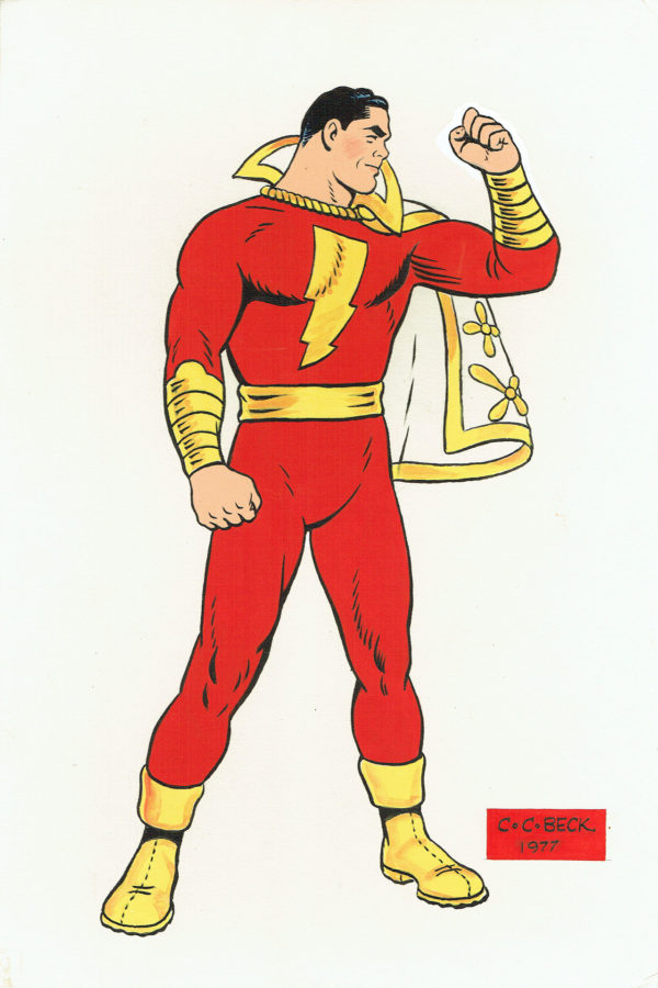 C.C. BECK | Captain Marvel — Color illustration — Page 