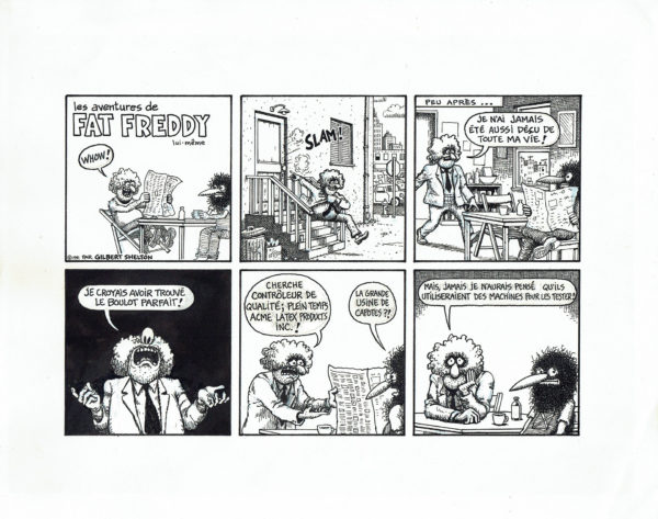 Gilbert SHELTON | The adventures of Fat Freddy — Le testeur — Page 