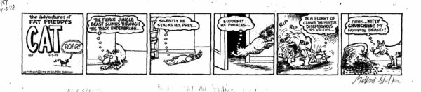 Gilbert SHELTON | Fat Freddy’s Cat — Kitty crunchies - 3 April 1978 — Page 
