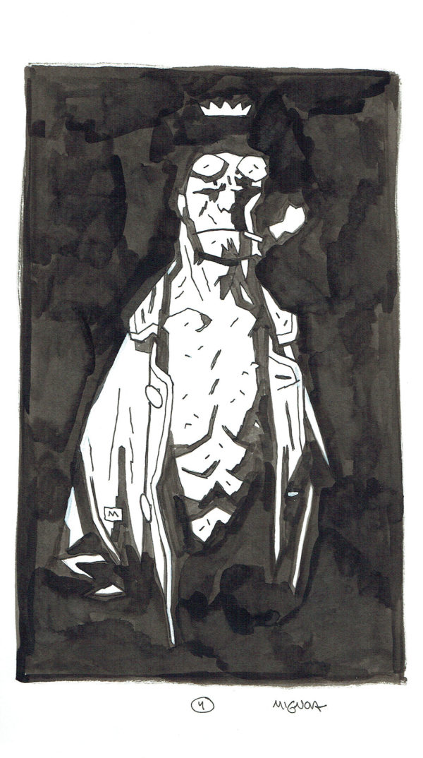 Mike MIGNOLA | Hellboy smoking with crown — Page 